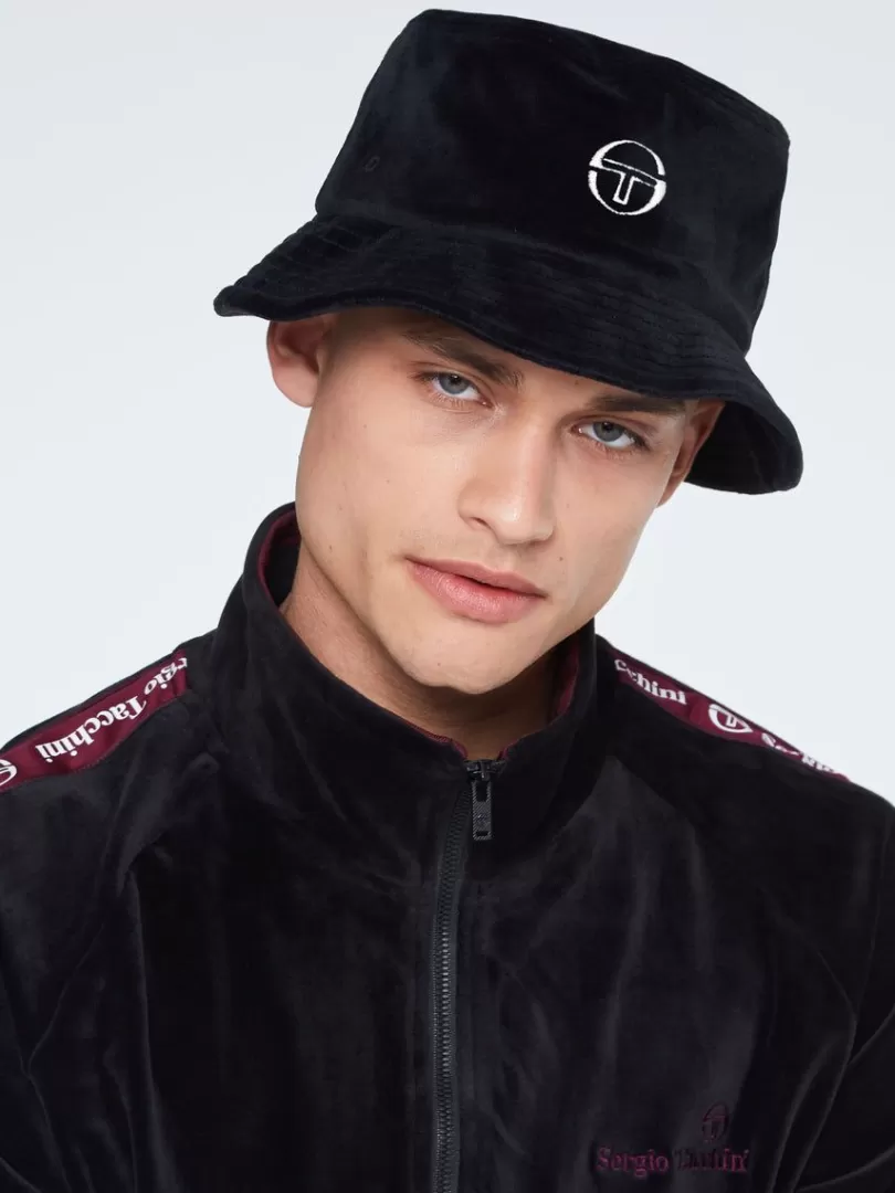 Sergio Tacchini View All>Velour Bucket Hat-Black