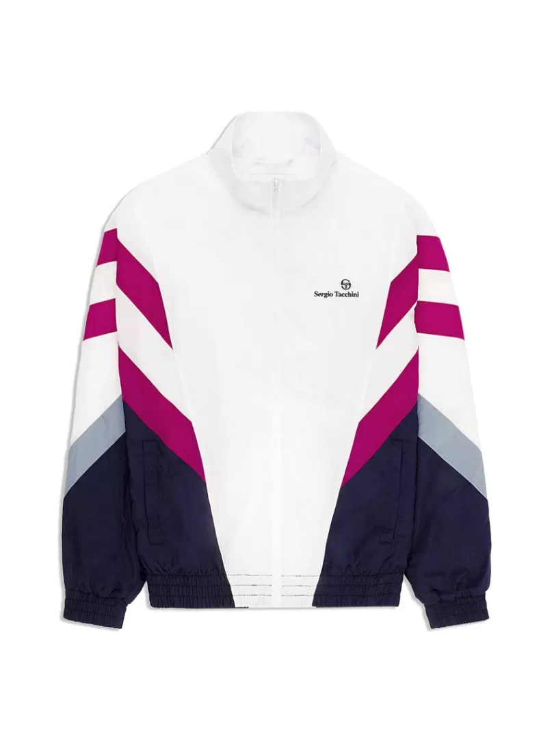 Sergio Tacchini Jackets>Verona Track Jacket- White/ Multi