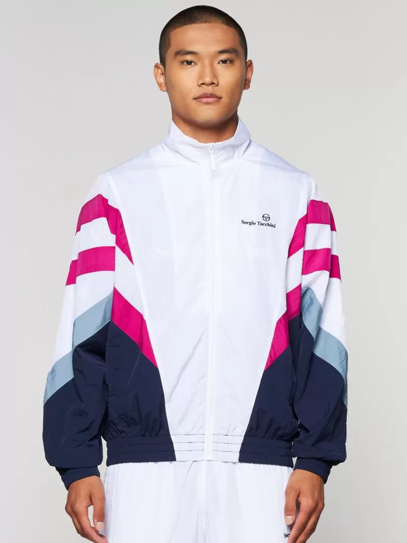 Sergio Tacchini Jackets>Verona Track Jacket- White/ Multi