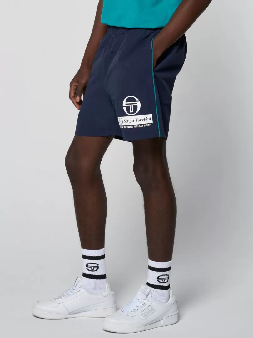 Sergio Tacchini View All>Viva Nylon Short- Maritime Blue