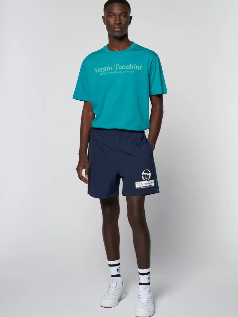 Sergio Tacchini View All>Viva Nylon Short- Maritime Blue