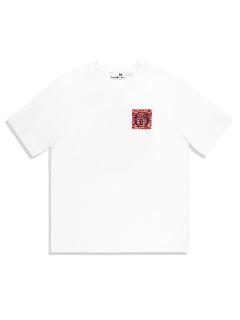 Sergio Tacchini T-Shirts>Warp T-Shirt- Brilliant White