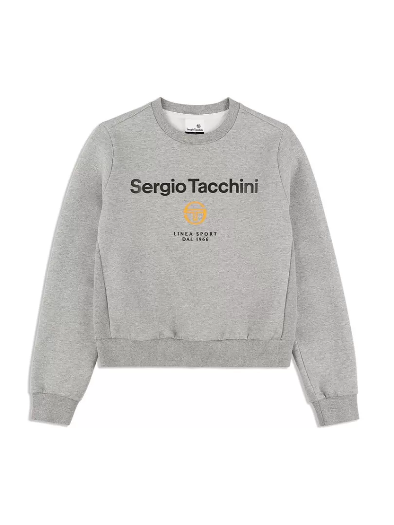 Sergio Tacchini For The Court>Women'S Linea Sport Crewneck- Heather Grey