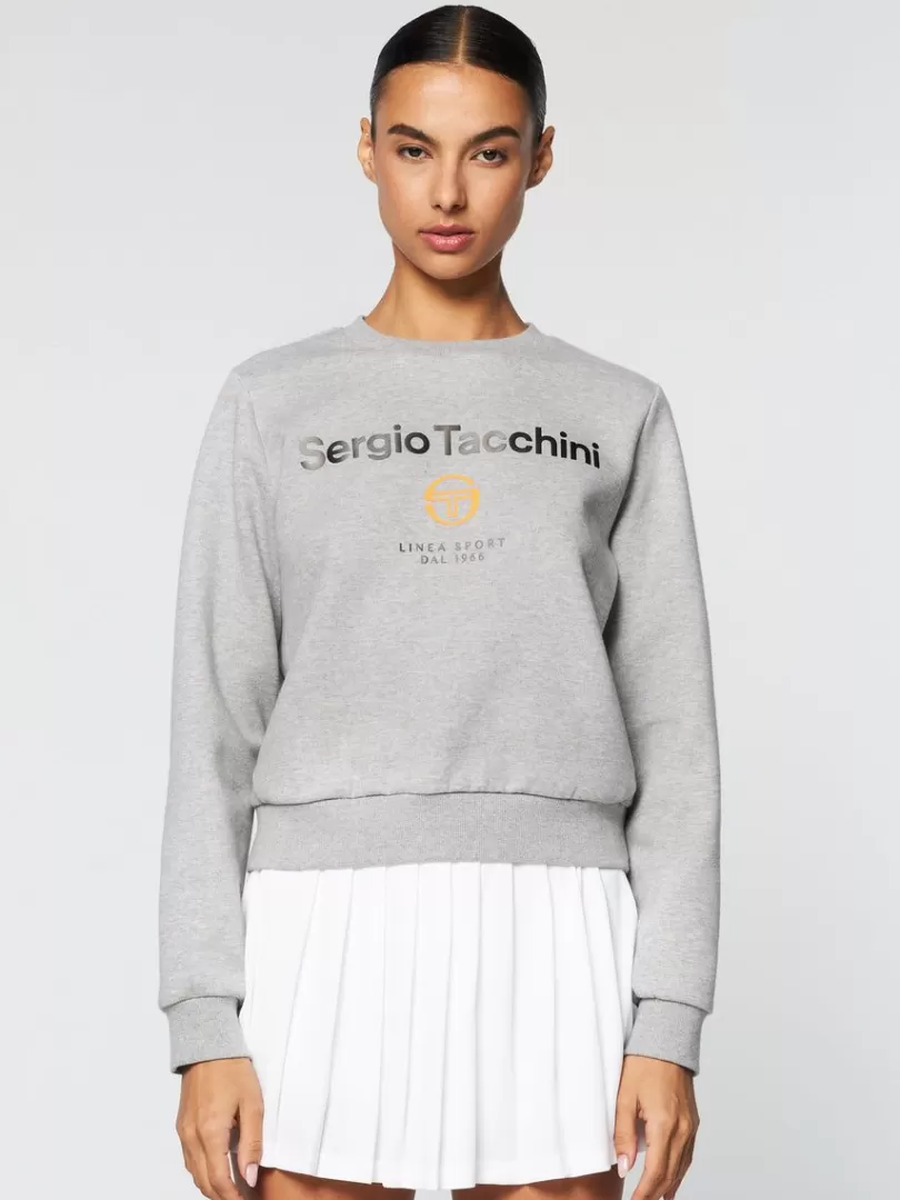 Sergio Tacchini For The Court>Women'S Linea Sport Crewneck- Heather Grey