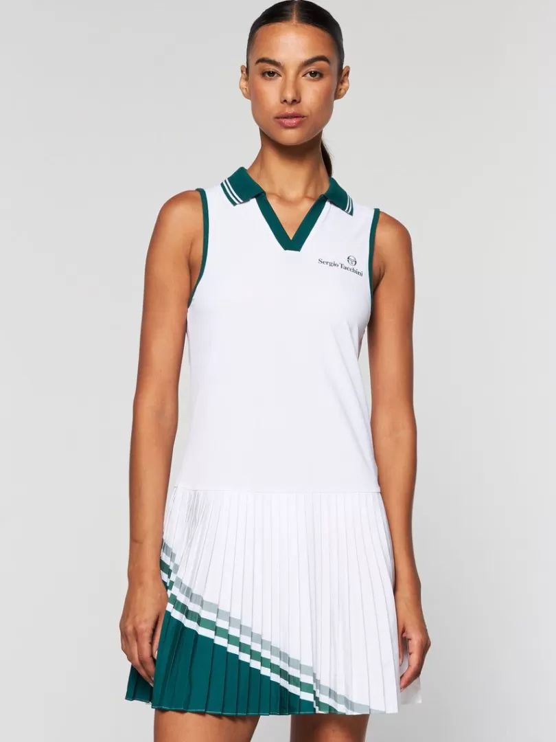 Sergio Tacchini Dresses>Women'S Monza Tennis Dress- Brilliant White