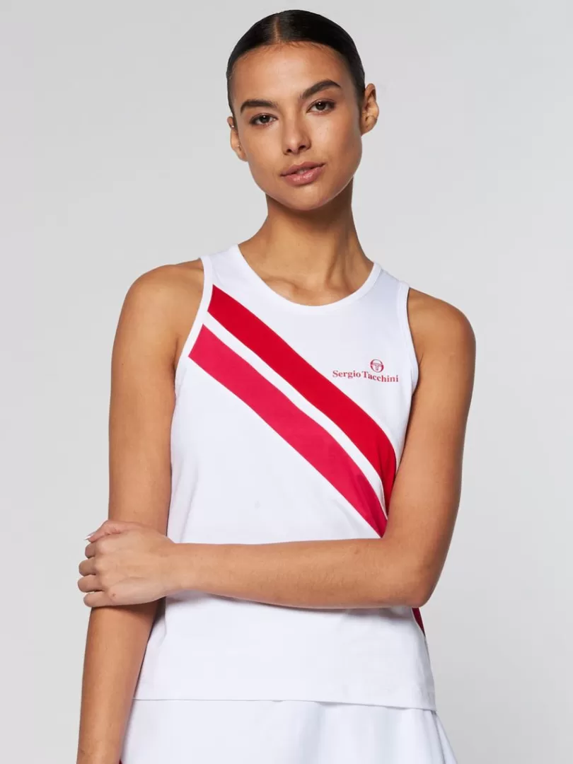 Sergio Tacchini Tops And Sports Bras>Women'S Ortica Tennis Tank- White