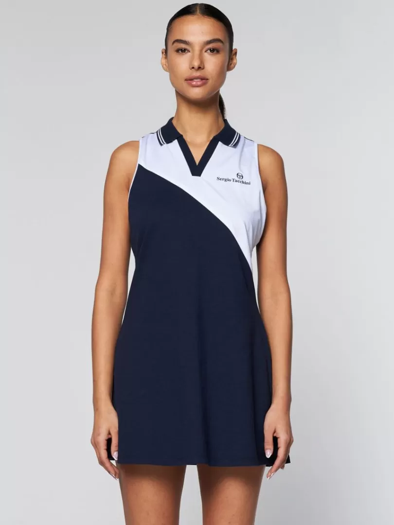 Sergio Tacchini Dresses>Women'S Vigentino Tennis Dress- Maritime Blue