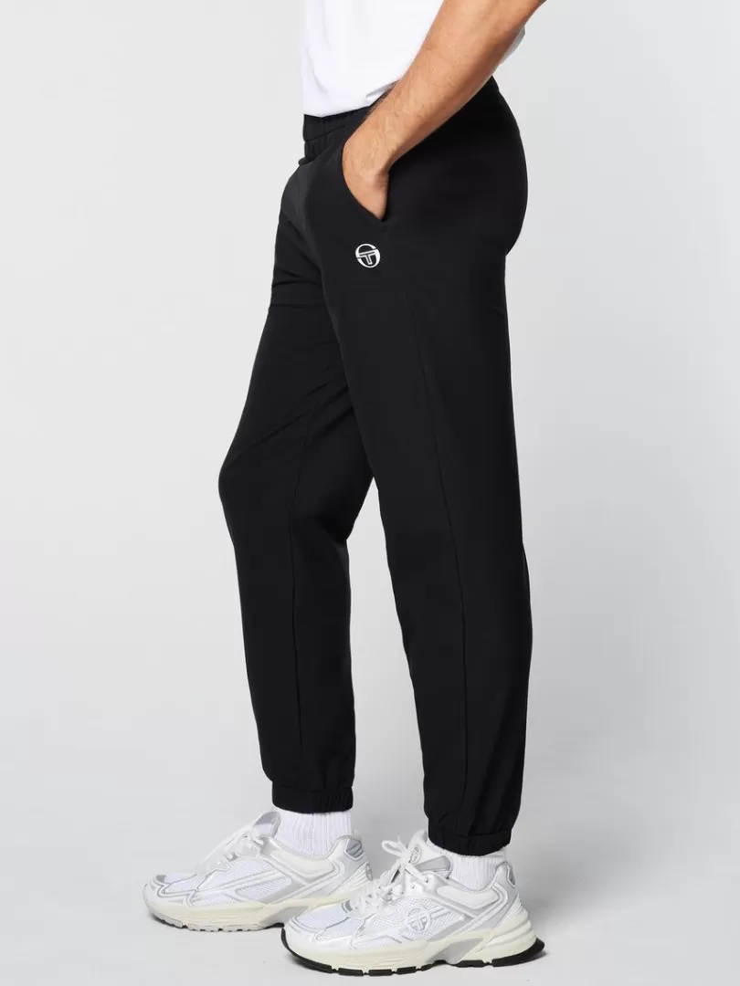 Sergio Tacchini Pants And Sweatpants>Woven Cargo Jogger Pants- Black